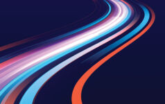 Operational Excellence Curving lines of light like the trails of cars