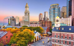 Boston, Massachusetts, USA Downtown Skyline