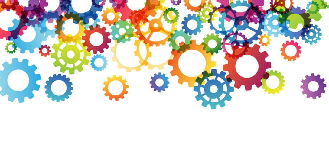 T9-Cogs Interlocking cogs of all colours