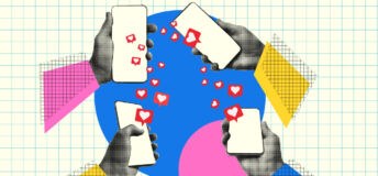 Social media influencer online smart phones